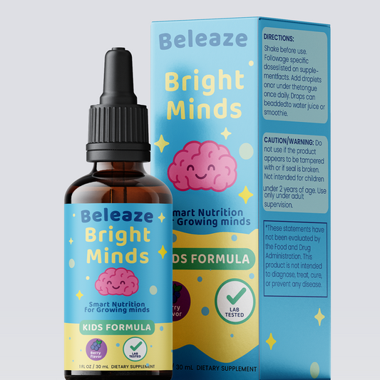 Bright Minds – Methylfolate + Methyl B12 - Superior Form of Folate