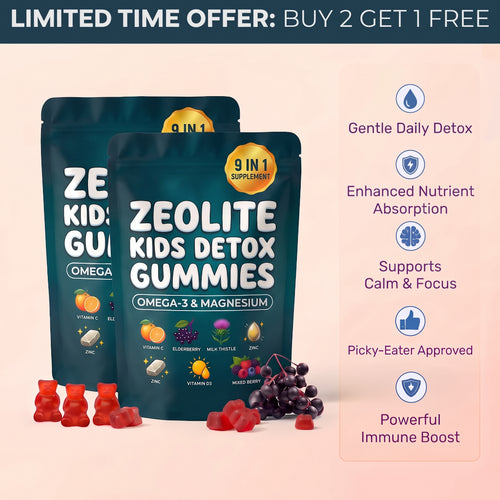 Kids Detox Gummies – Plant-Based Gelatin, Immune Support & Overall Wellness Chewables